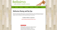 Desktop Screenshot of bellissimawaxing.com